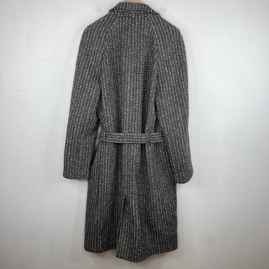 Saint Laurent Patterned Wool Trench Coat