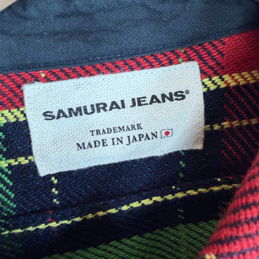 Samurai Jeans Flannel Button Up Shirt