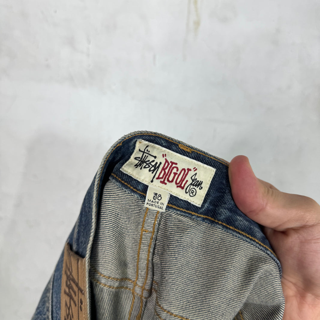 Stussy Medium Wash Big Ole Jeans