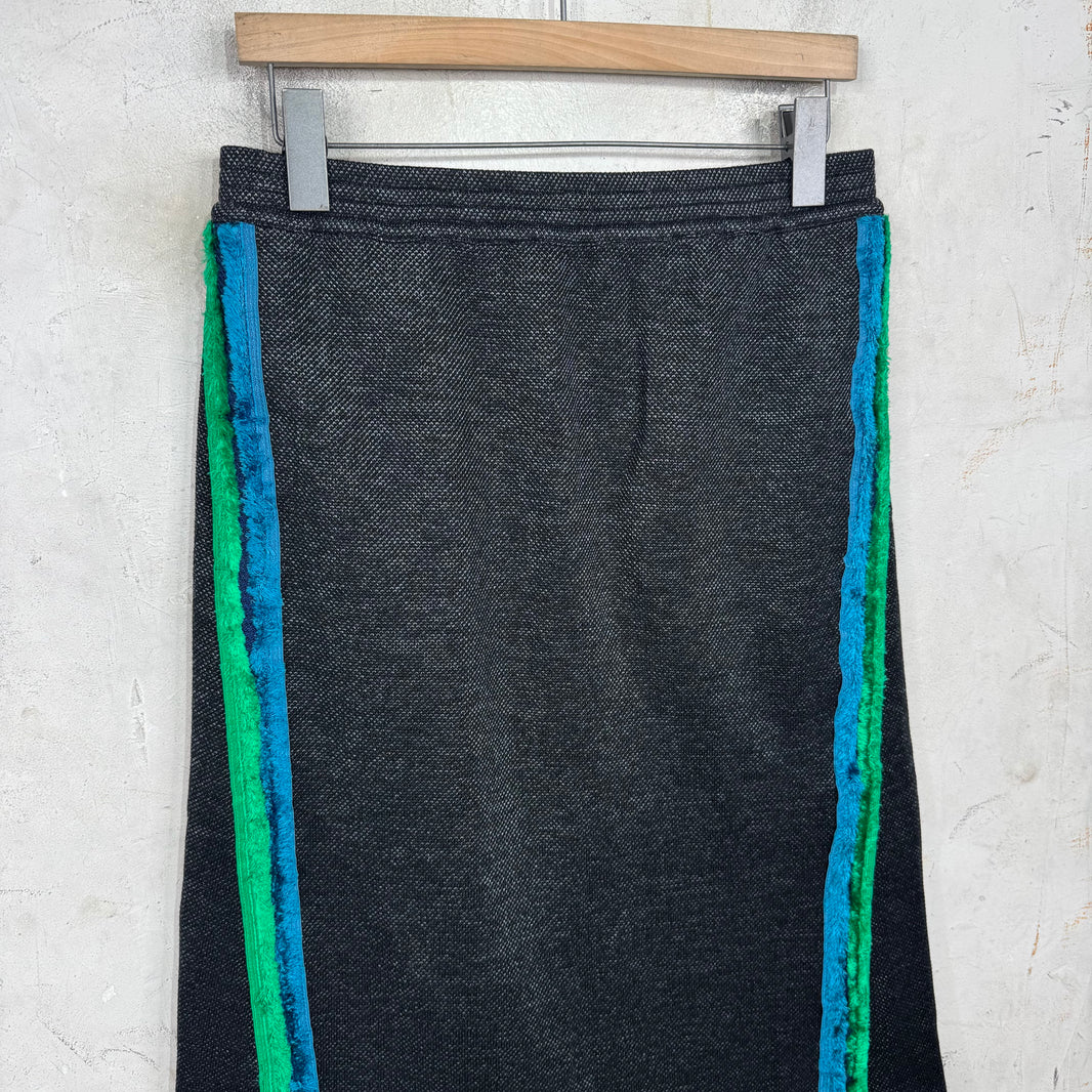 Kiko Kostadinov Frayed Stripe Long Skirt