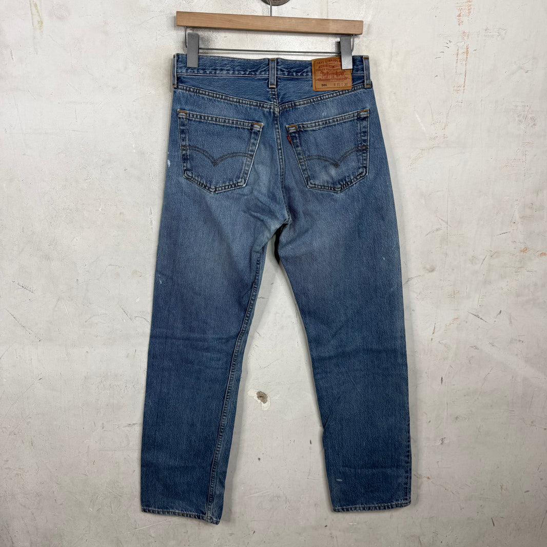 Vintage White Painted 501 Jeans