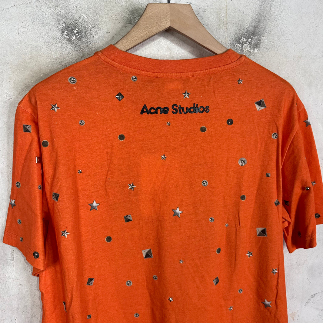 Acne Studios Orange Eye Riveted T-Shirt