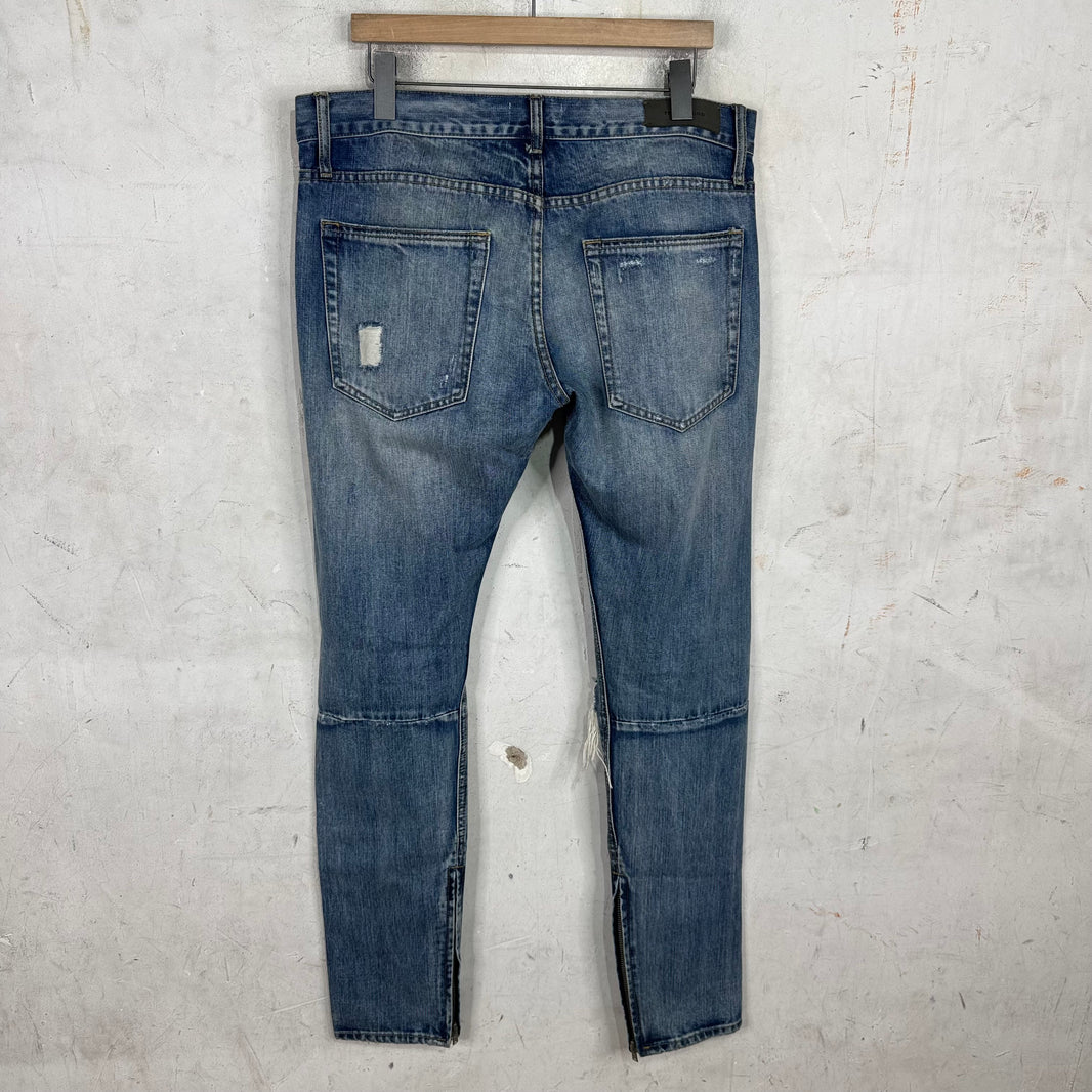 Fear Of God Distressed Japanese Denim Skinny Jeans