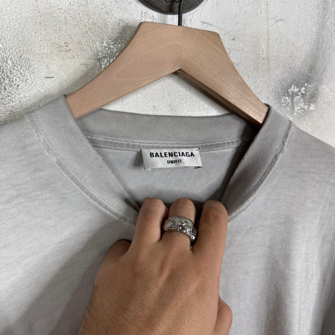 Balenciaga Distressed Painter Metal T-Shirt