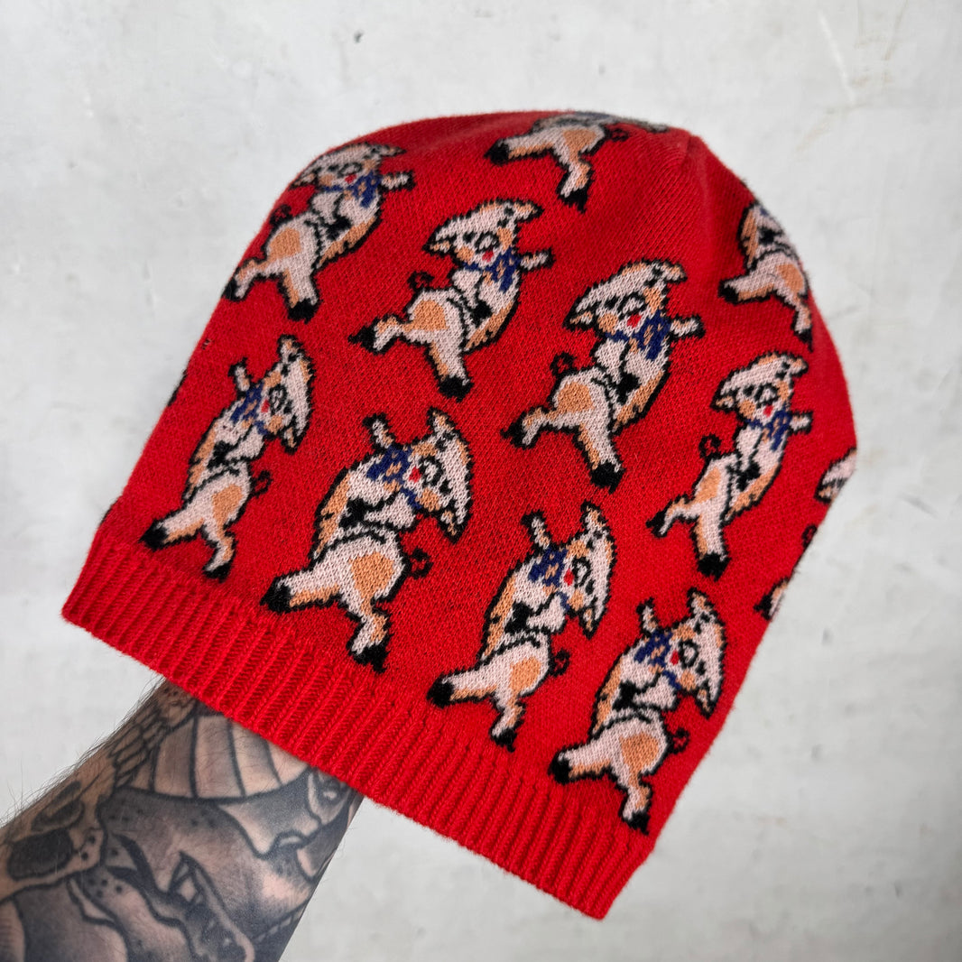 Gucci Dancing Pig Slouch Beanie