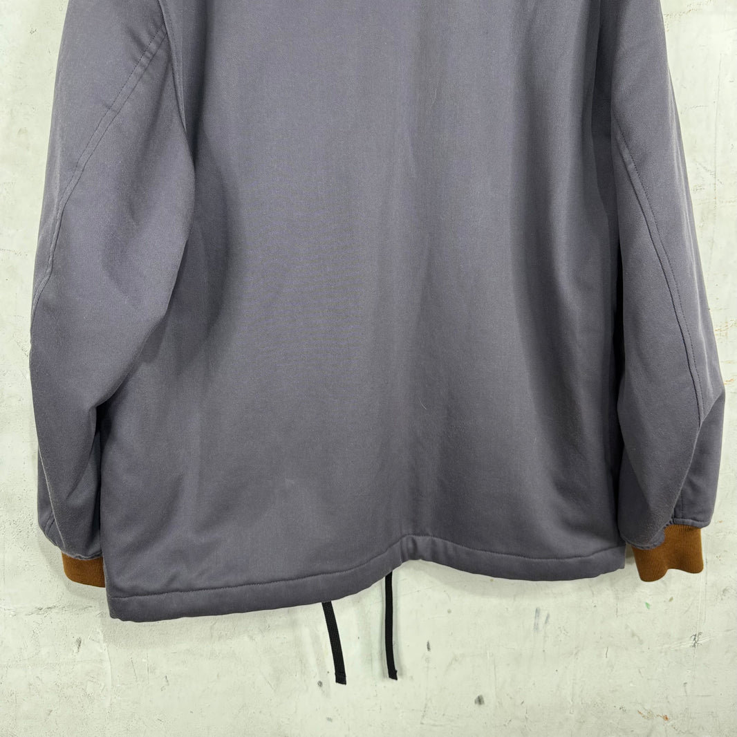 Acne Studios Purple Roll Collar Jacket