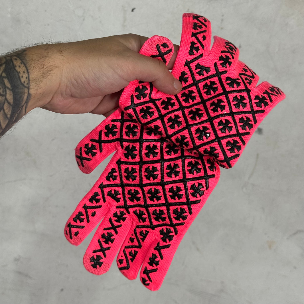 Chrome Hearts Pink Work Gloves