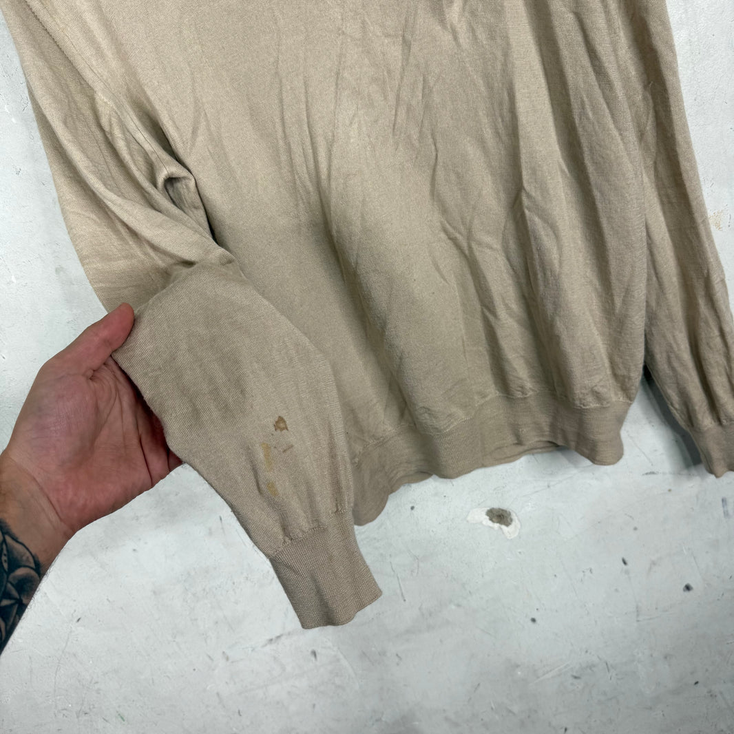Brioni Beige Turtleneck Light Knit