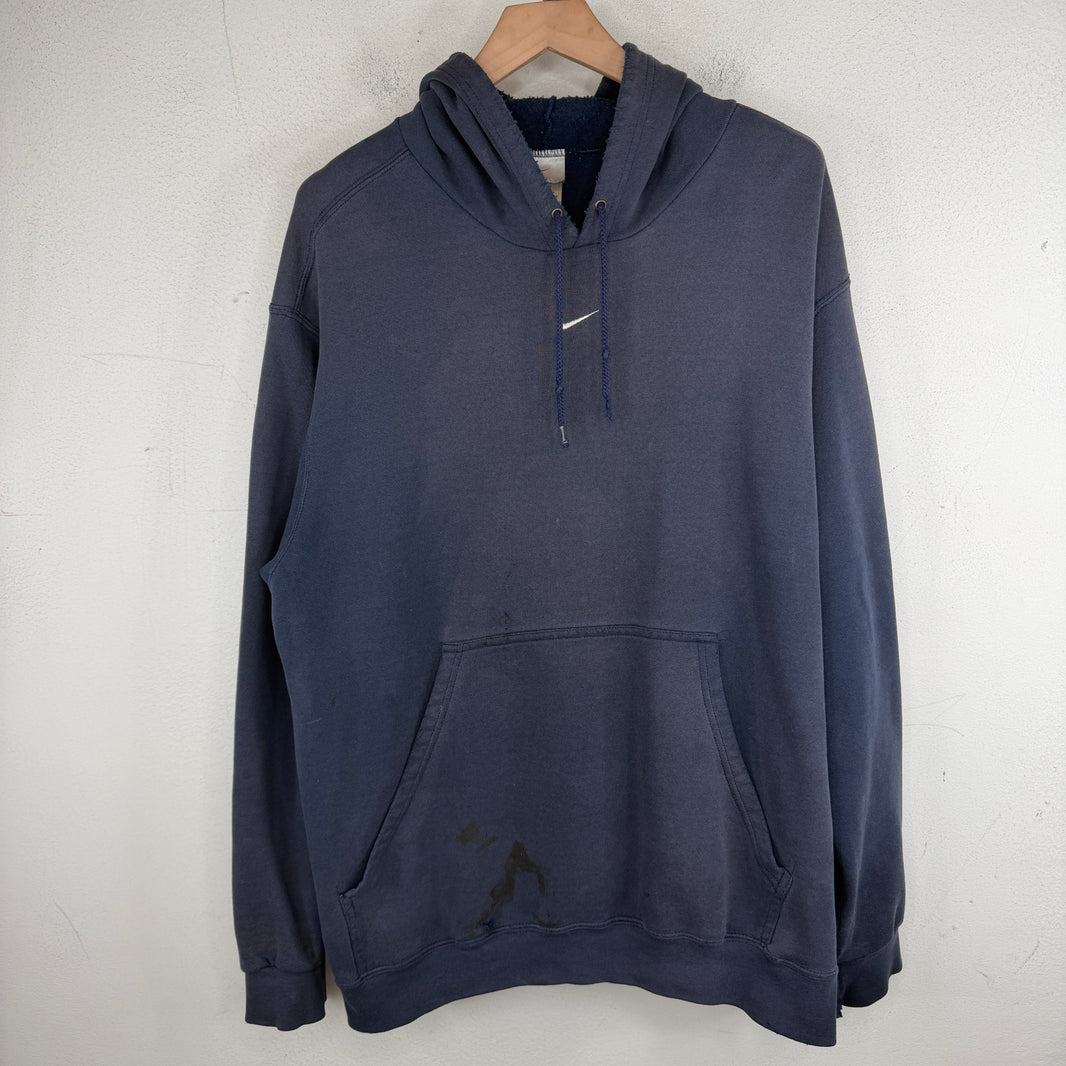 Vintage Nike Center Swoosh Navy Hoodie