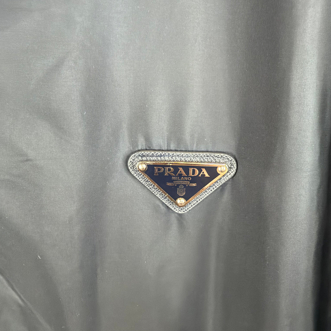 Prada Split Nylon/Wool Light Bomber Jacket