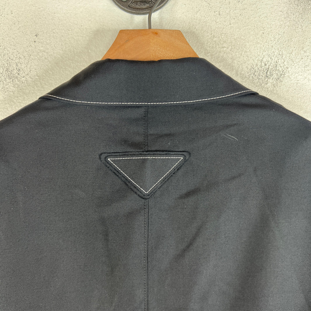 Prada Contrast Stitch Blazer Jacket