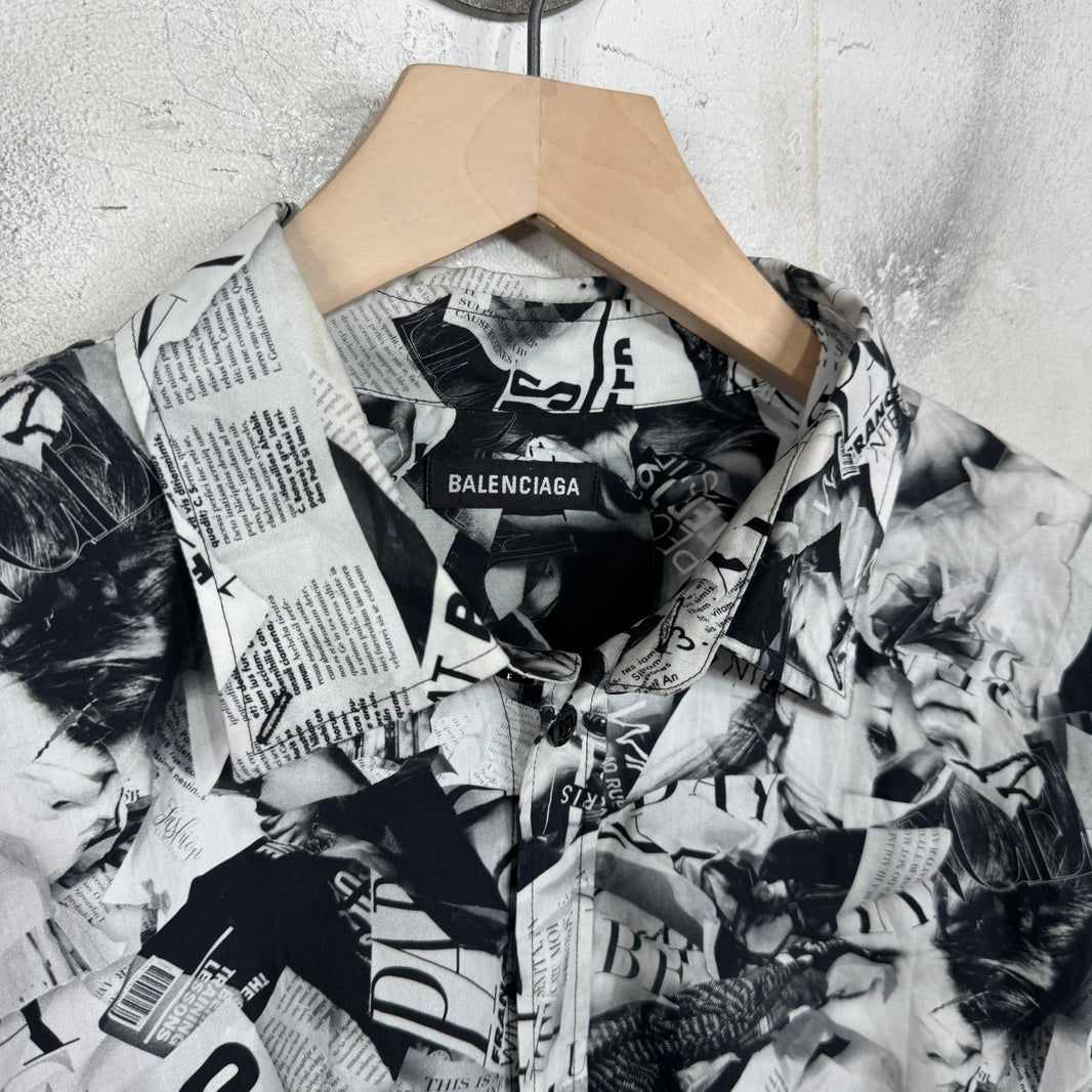 Balenciaga Magazine AOP Shirt
