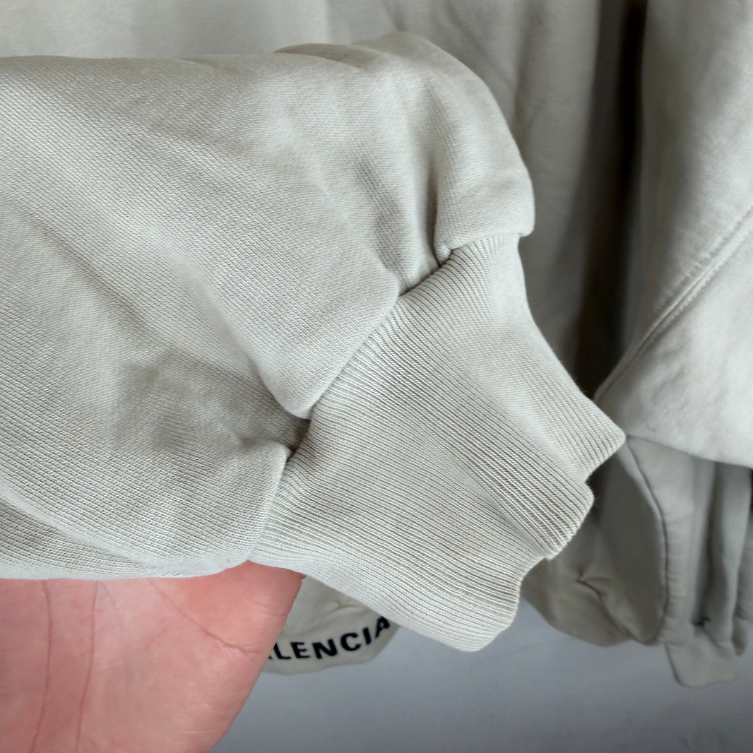 Balenciaga Tan Waistband Logo Hoodie