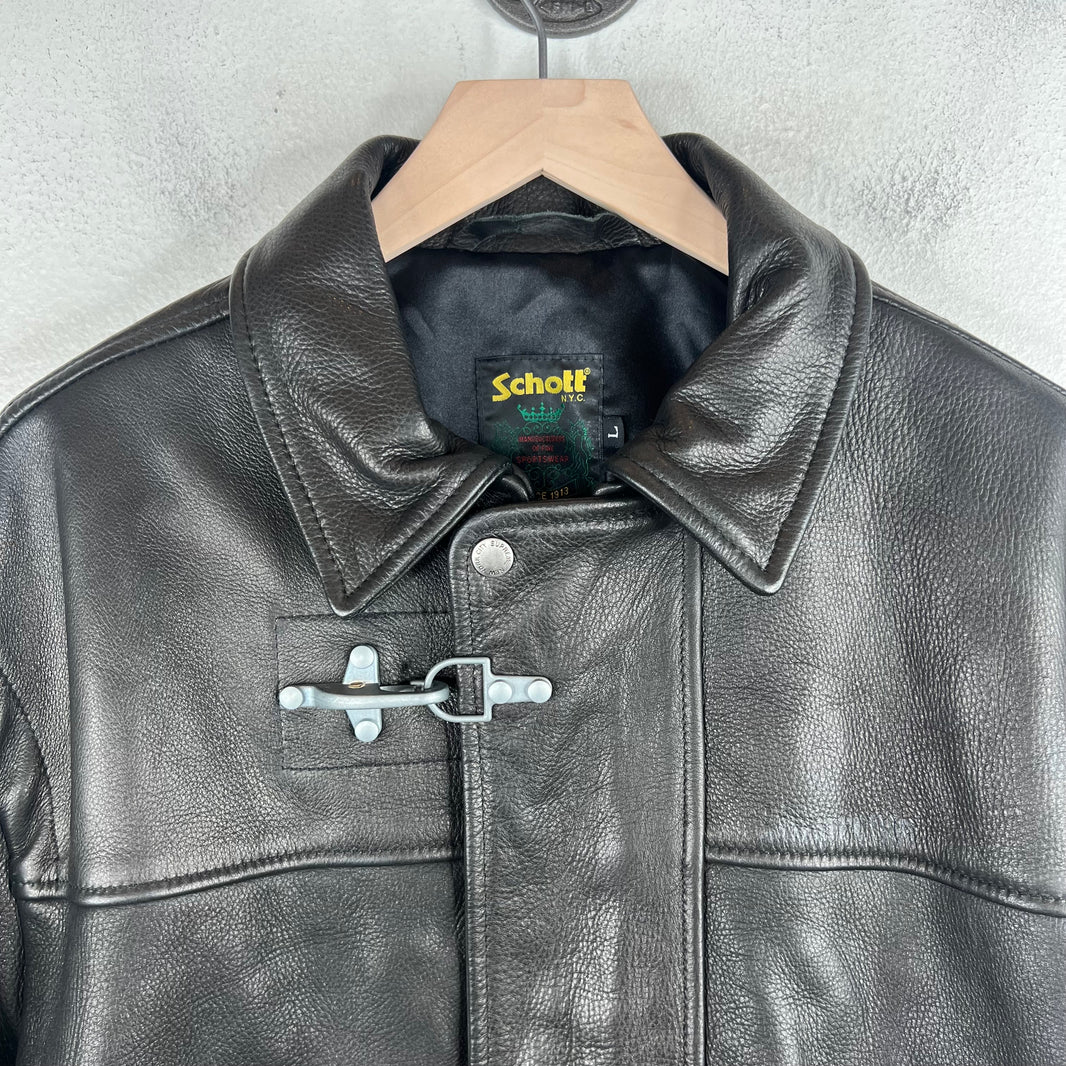 Supreme Schott Leather Fireman Jacket