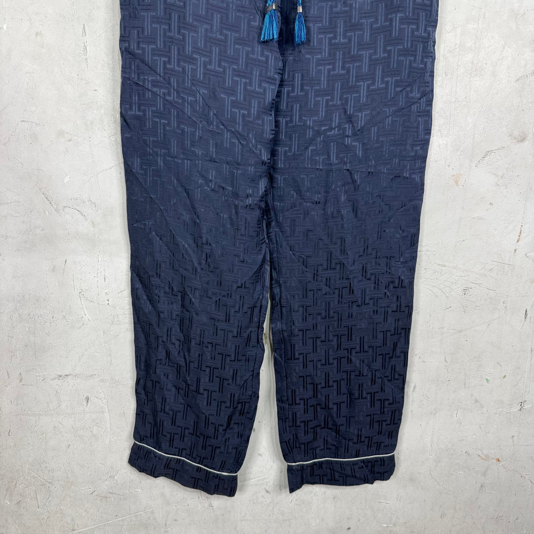 Lanvin Monogram Silk Pants