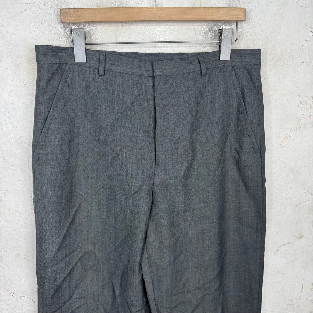 Acne Studios Wool Grey Wide Trousers