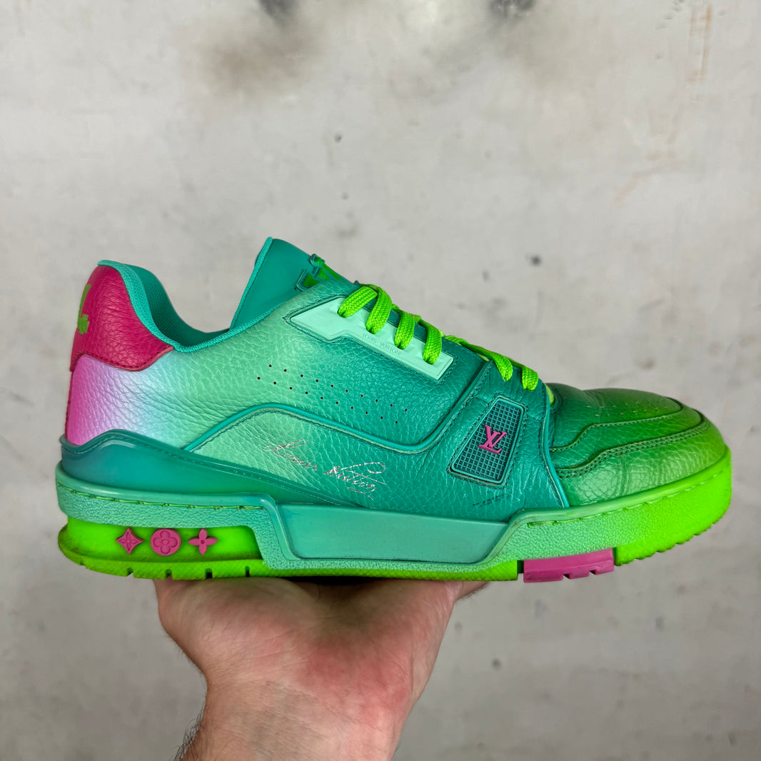 Louis Vuitton Gradient Green Trainers