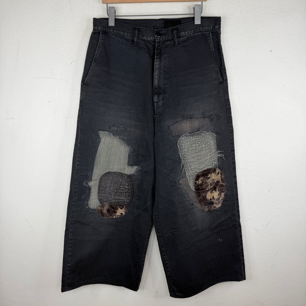Kapital Black Katsuragi Port Pants