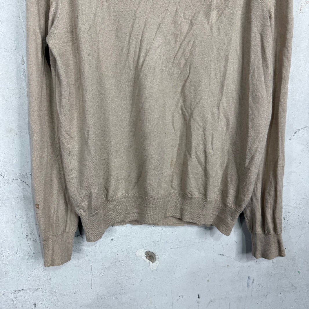 Brioni Beige Turtleneck Light Knit
