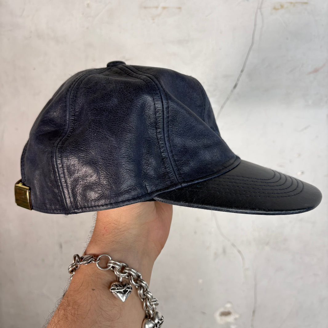 Supreme Leather 6 Panel Hat