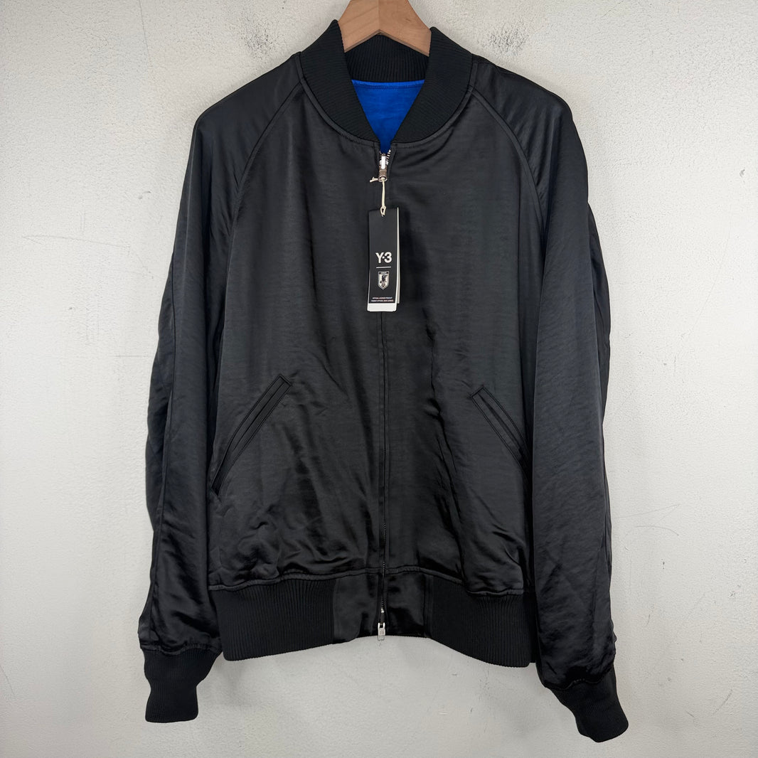Y-3 Blue Satin Japan Souvenir Jacket