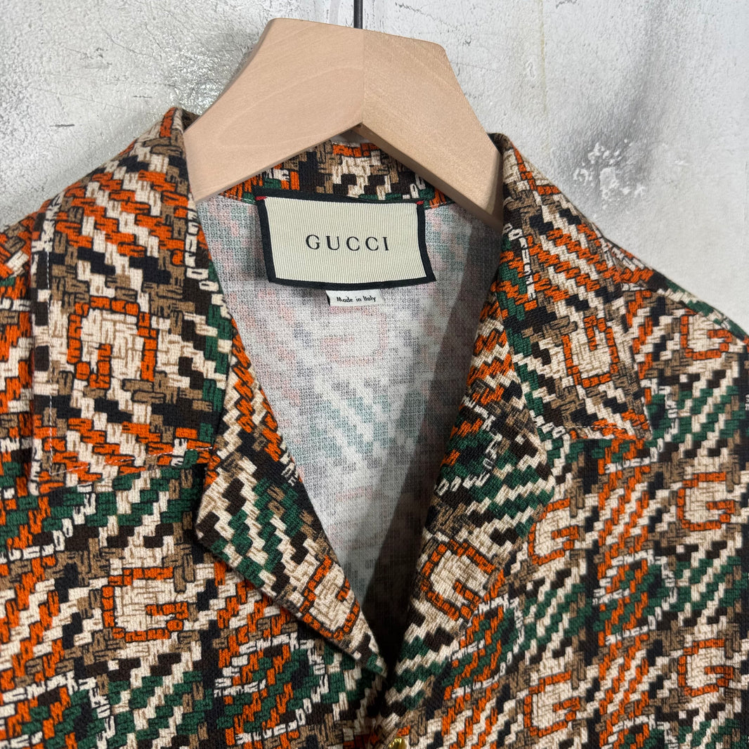Gucci Woven Canvas S/S Shirt