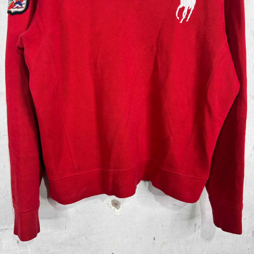 Ralph Lauren Big Pony Ski Patch 1/4 Zip Sweatshirt