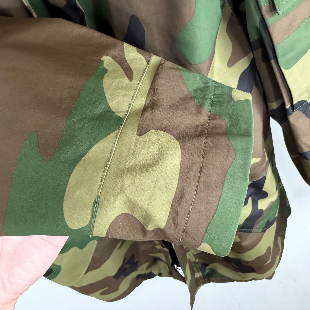 Supreme Fur Hood Camo Arabic Logo Shell Jacket