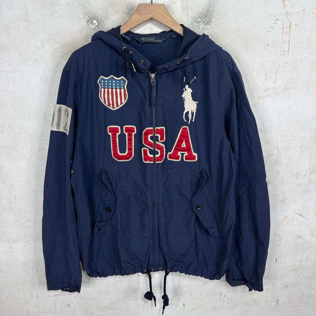 Ralph Lauren USA Big Pony Hooded Windbreaker