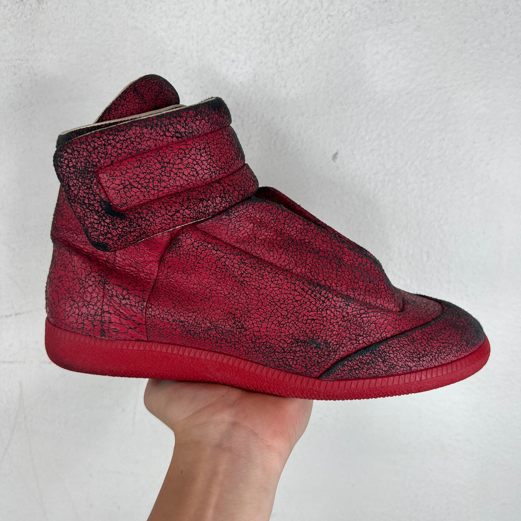 Margiela Red Cracked Future Sneakers