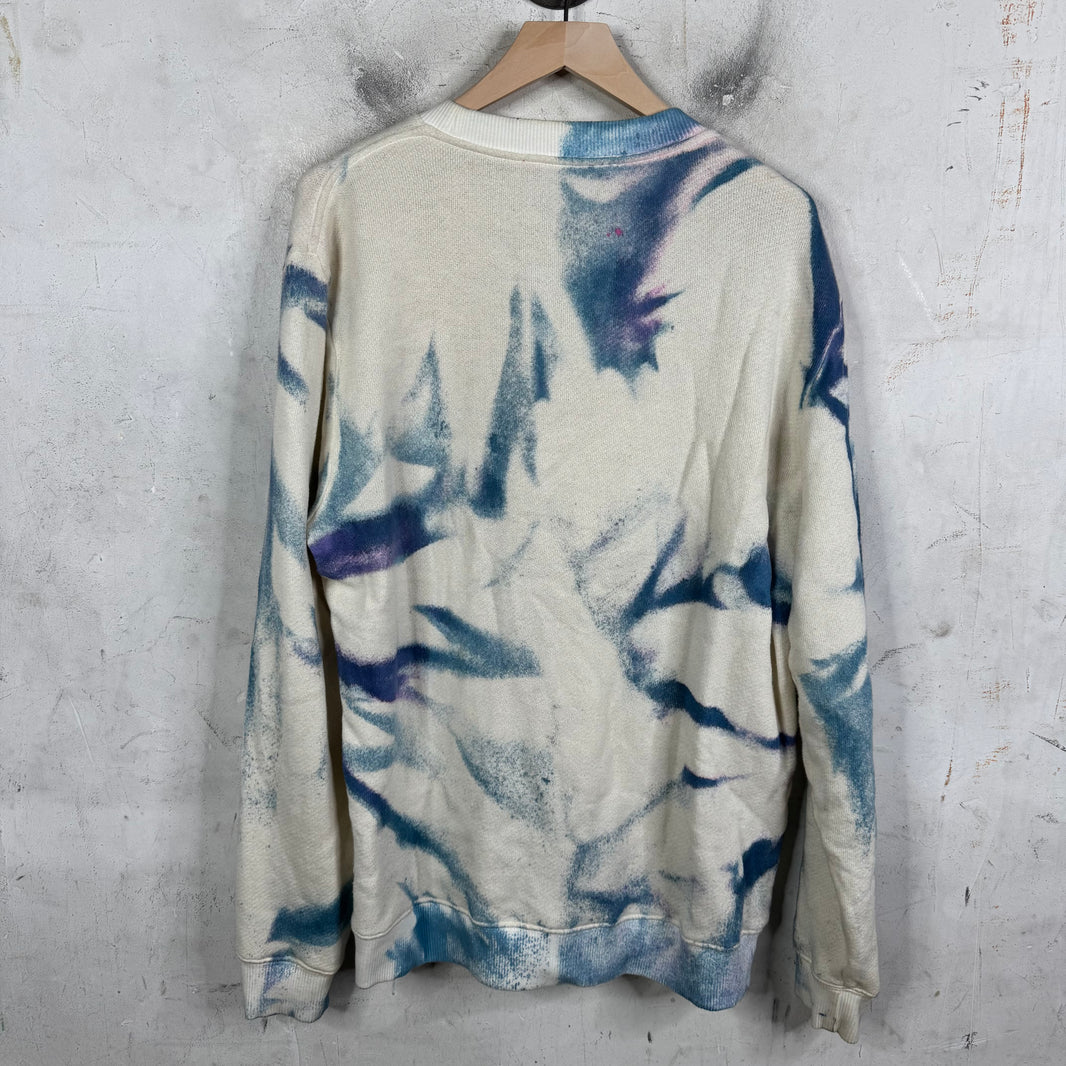 Elder Statesman Cashmere Blended Dyed Crewneck