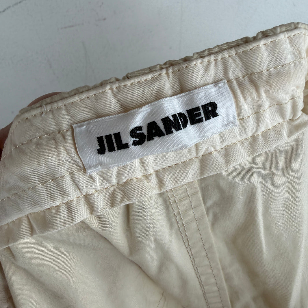 Jil Sander White Cargo Pants