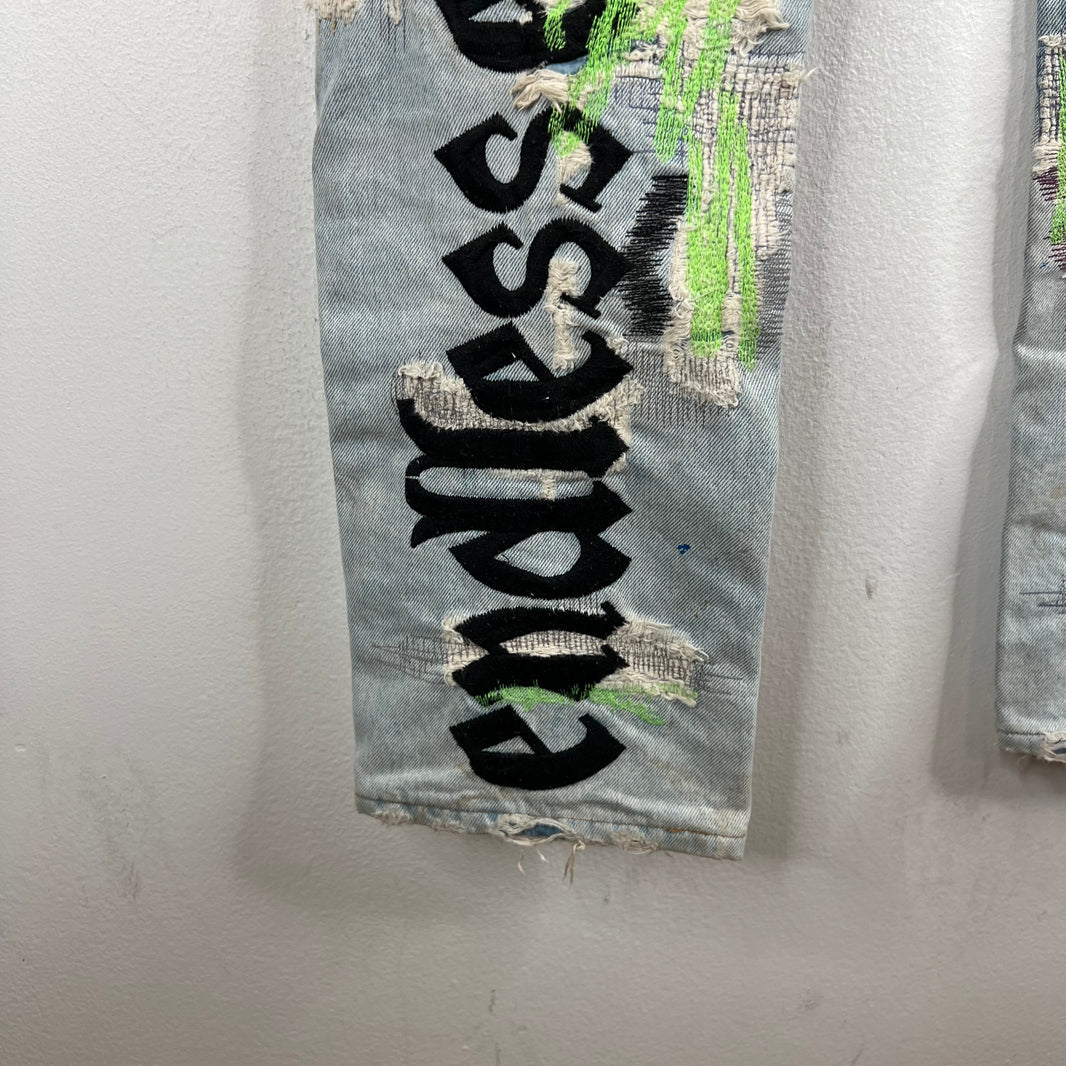 Endless Denim OG Embroidered Boro Jeans
