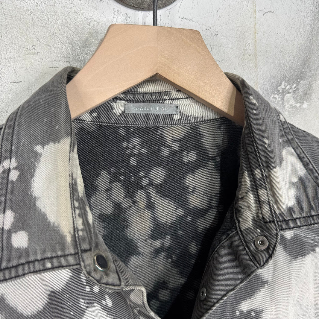 Dior Bleached Snap Button Denim Shirt