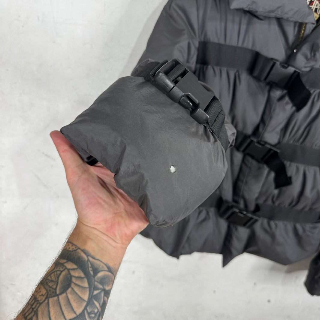 Jean Paul Gaultier Vintage Grey Bondage Puffer