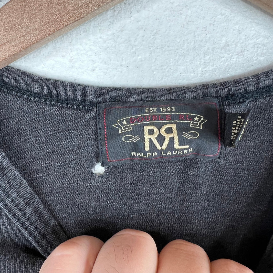 RRL Black Pocket T-Shirt