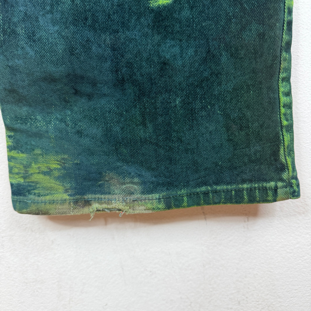 Marni Green Flared Denim Jeans