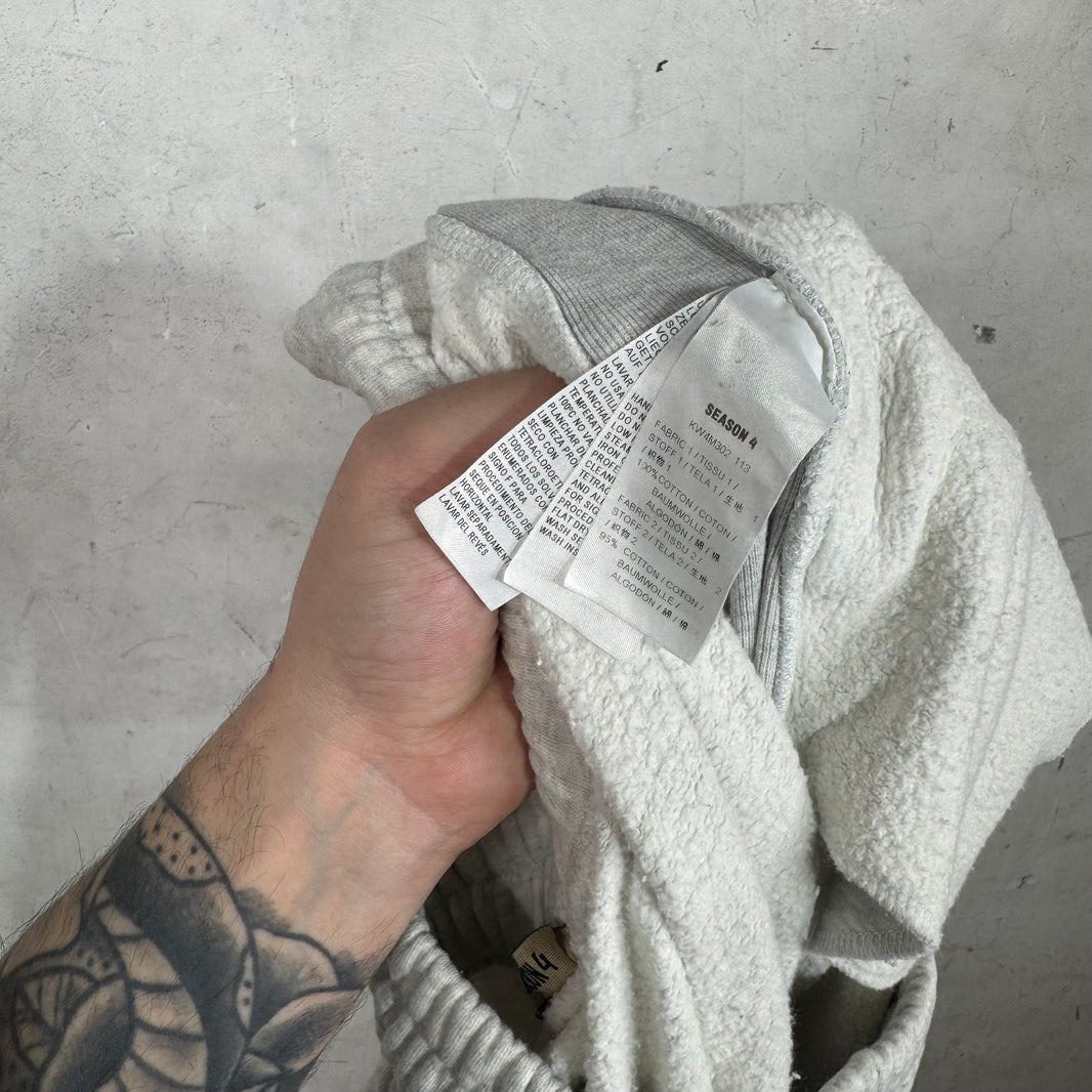 Yeezy Season 4 Heather Grey Cuffed Sweatpants