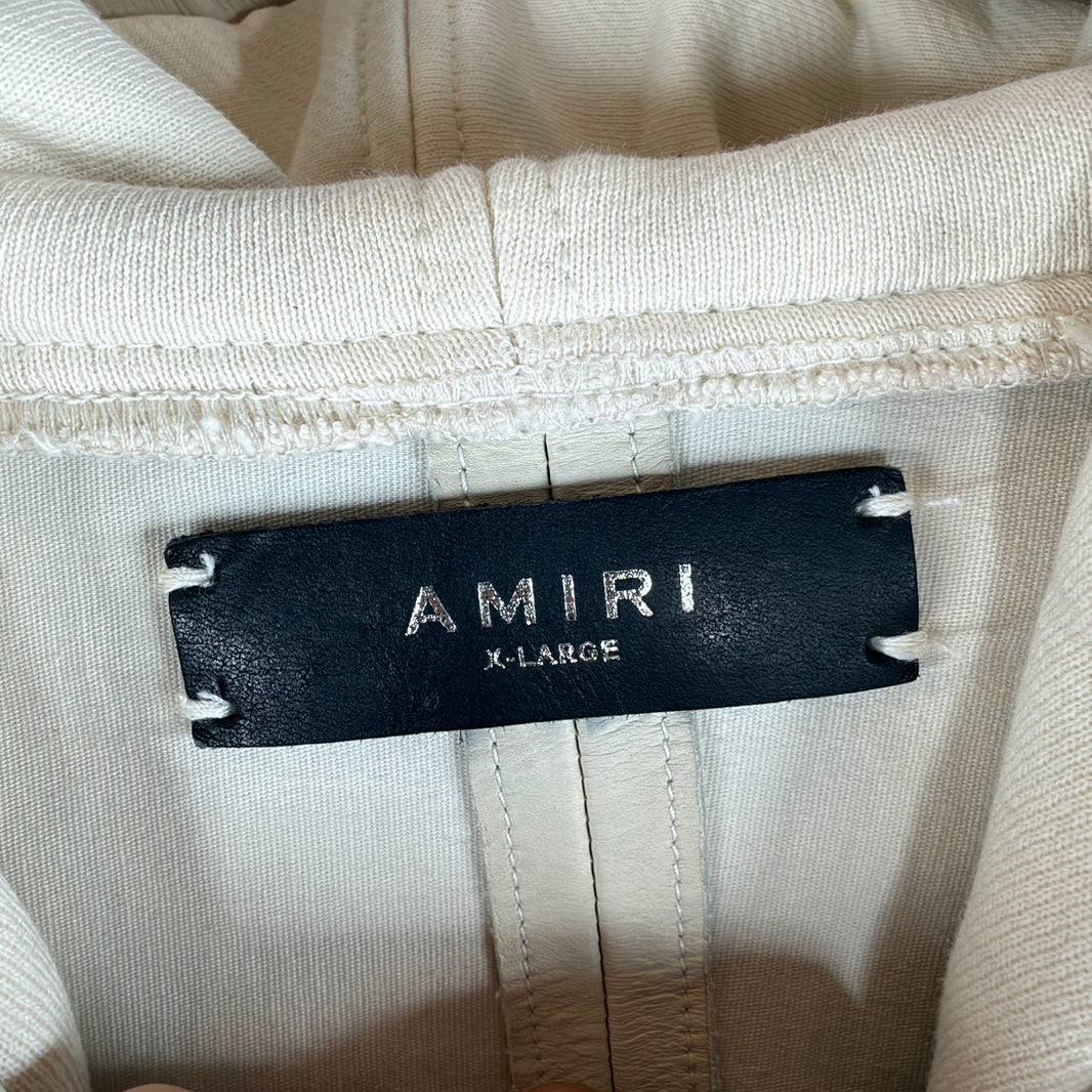 Amiri Leather Hybrid Hoodie