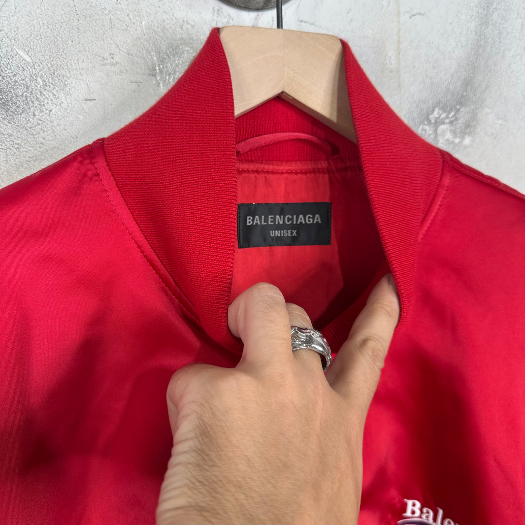 Balenciaga Red Campaign Bomber