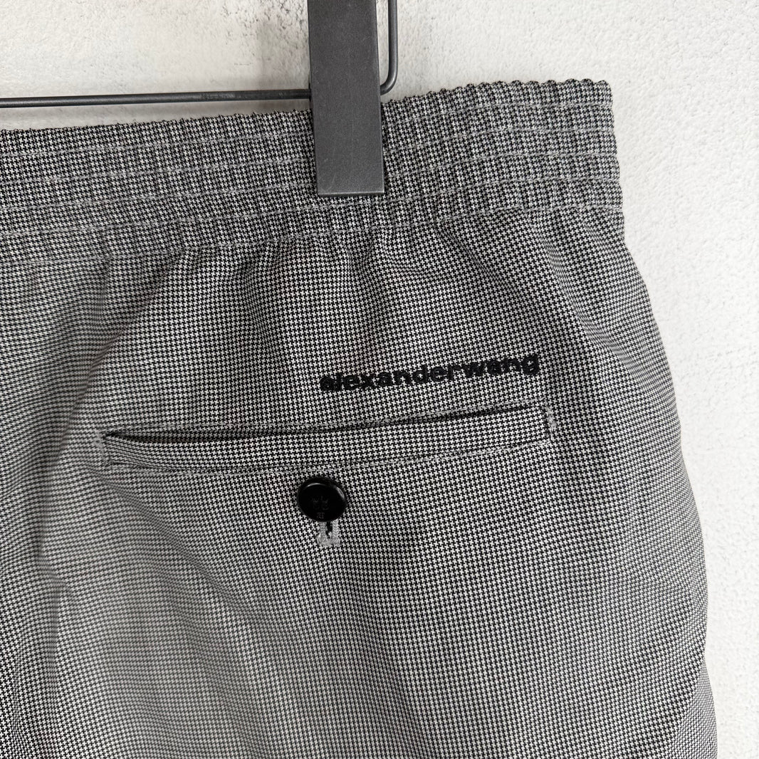 Alexander Wang Gray Plaid Shorts