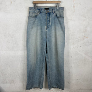 Balenciaga Lightwash Garde Robe Baggy Jeans