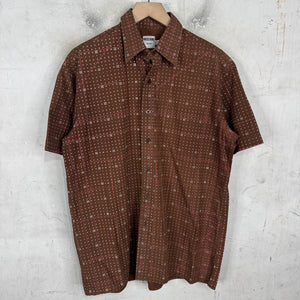 Moschino Brown Crossword S/S Shirt