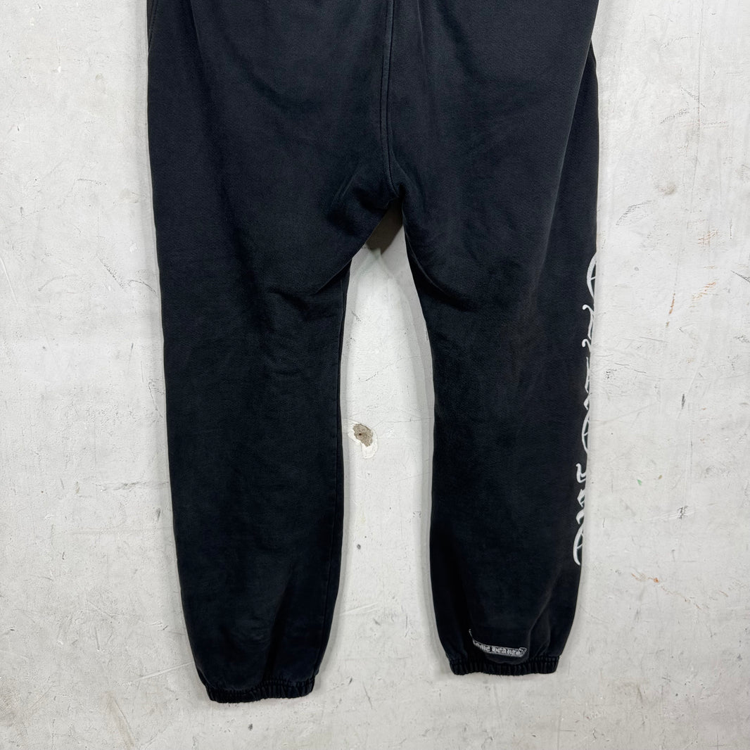 Chrome Hearts Faded Black Horseshoe Sweatpants