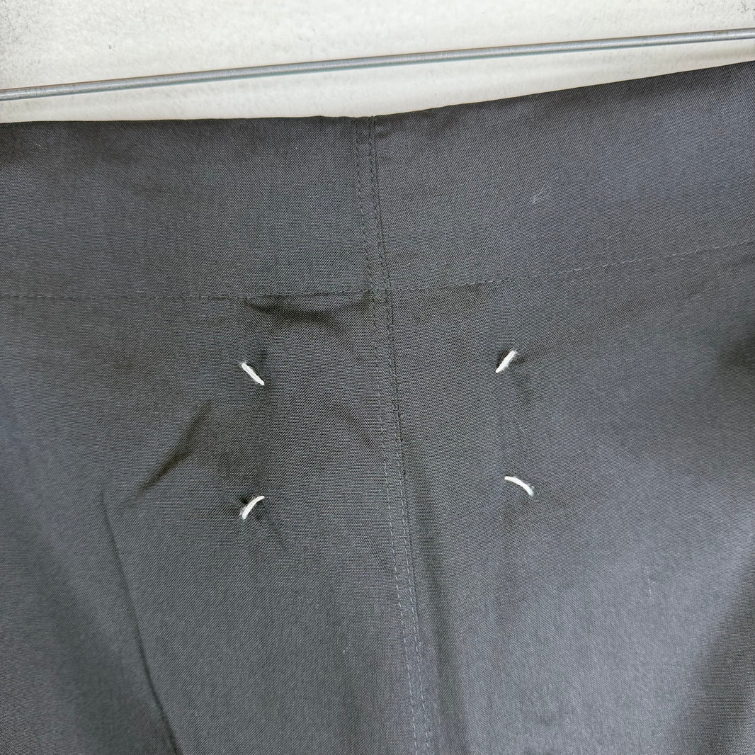 Margiela Thin Black Waist Tie Trousers