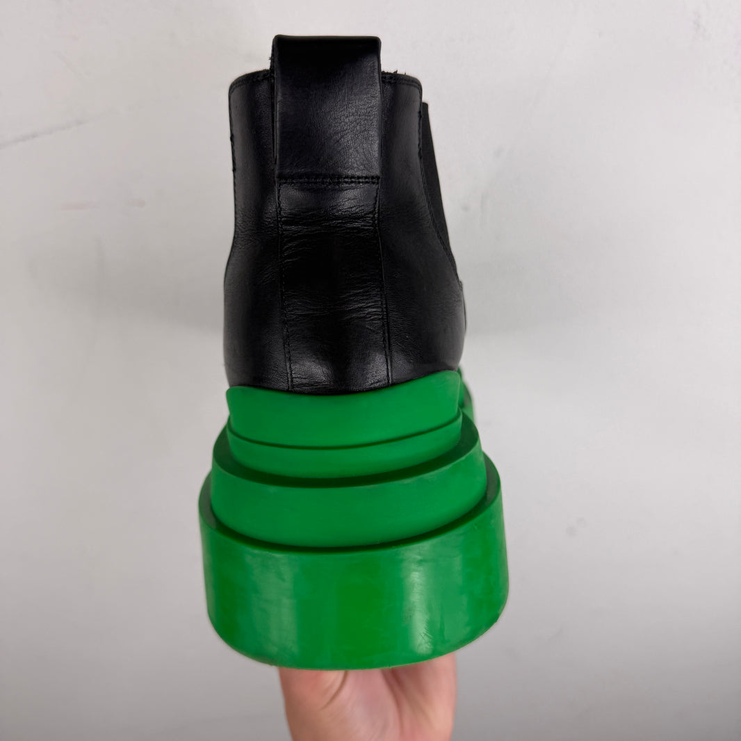 Bottega Veneta Green/Black Tire Boots