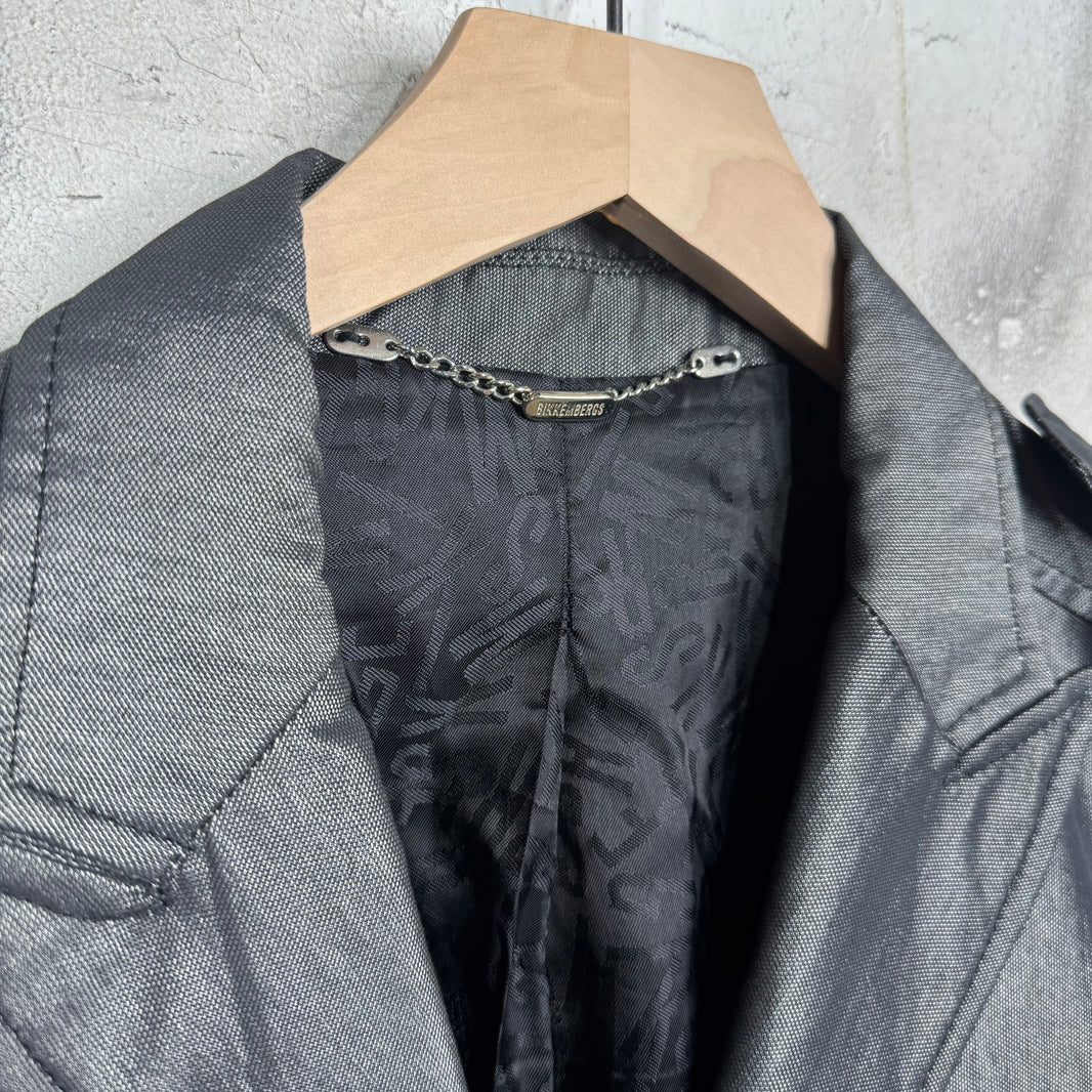 Bikkembergs Shiny Grey Blazer
