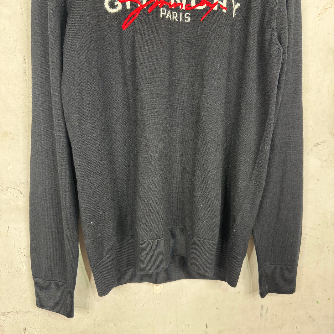 Givenchy Script Text Logo Sweater