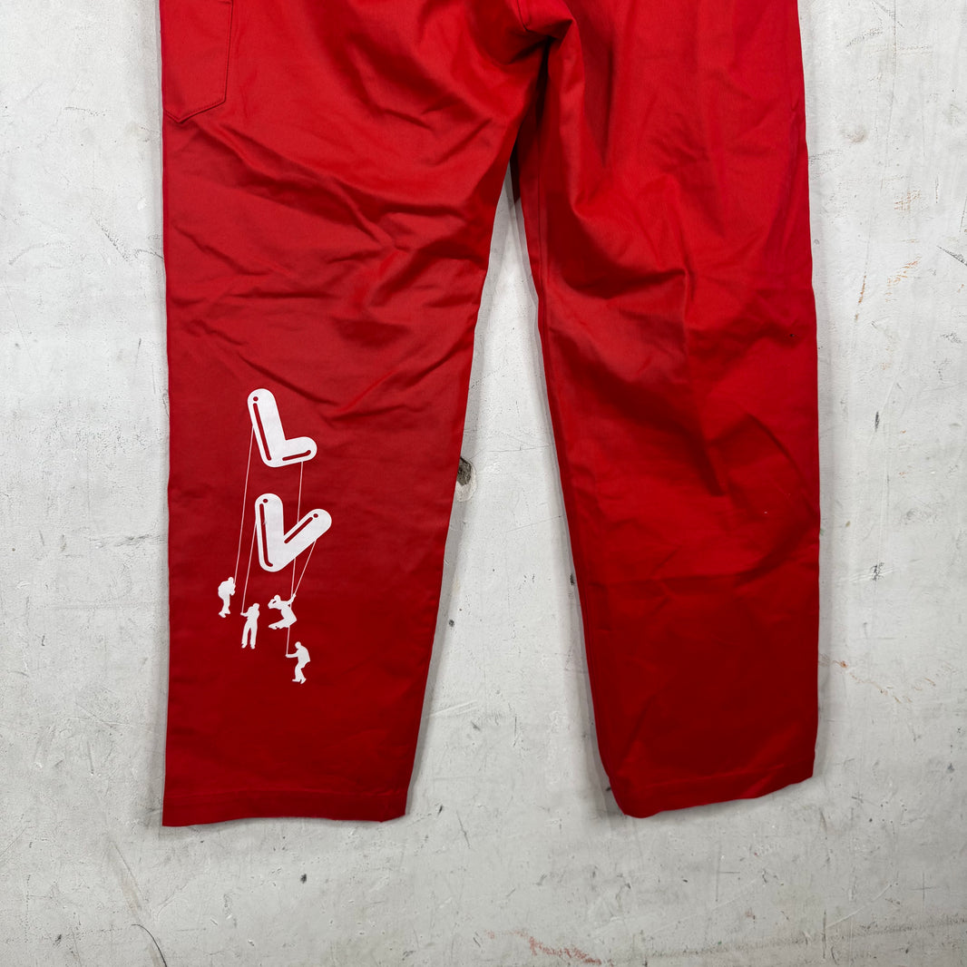 Louis Vuitton Red Uniformes Carpenter Pants