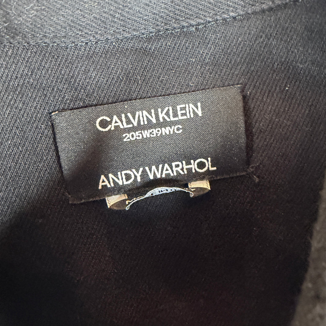 Calvin Klein 205W39NYC Andy Warhol Black Printed Denim Jacket